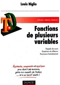 cover of the book FONCTIONS DE PLUSIEURS VARIABLES. Rappels de cours, questions de réflexion, exercices d'entraînement