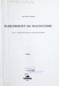 cover of the book Elektrisitet og magnetisme 2 : Magnetostatikk og elektrodynamikk