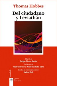 cover of the book Del ciudadano y Leviatán: Antología de textos políticos