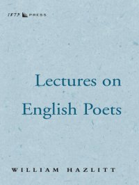 cover of the book Lectures on English Poets