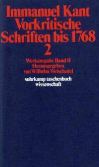 cover of the book Vorkritische Schriften bis 1768, Teil 2