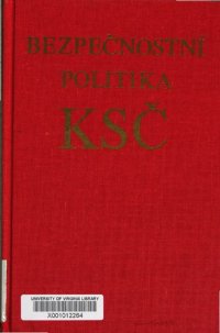 cover of the book Bezpečnostní politika KSČ