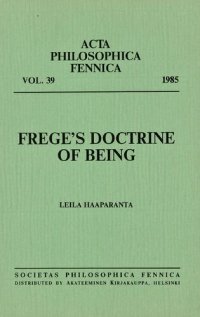 cover of the book Frege’s Doctrine of Being