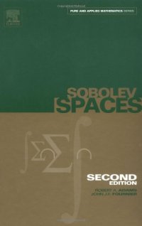 cover of the book Sobolev Spaces. Pure and applied Mathematics 