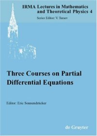 cover of the book Three Courses on Partial Differential Equations 