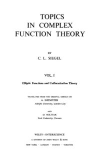 cover of the book Topics in Complex Function Theory, Vol. 1: Elliptic Functions and Uniformization Theory 