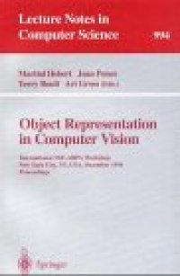 cover of the book Object Representation in Computer Vision: International NSF-ARPA Workshop New York City, NY, USA, December 5–7, 1994 Proceedings