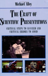 cover of the book The Craft of Scientific Presentations: Critical Steps to Succeed and Critical Errors to Avoid