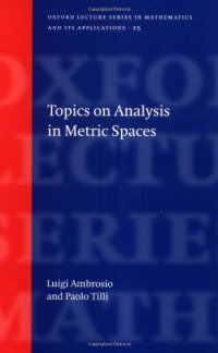 cover of the book Topics on Analysis in Metric Spaces 