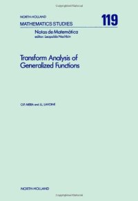 cover of the book Transform Analysis of Generalized Functions