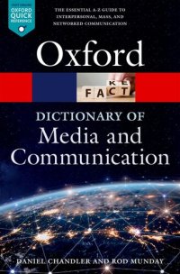 cover of the book A Dictionary of Media and Communication