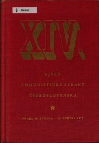 cover of the book XIV. sjezd Komunistické strany Československa. Praha 25. května — 29. května 1971