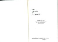 cover of the book The theory of exchange