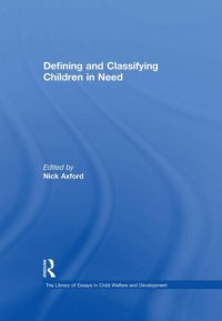 cover of the book Defining and Classifying Children in Need