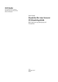 cover of the book Handeln für eine bessere EU-Handelspolitik : Mehr Legitimierung, Beteiligung und Transparenz