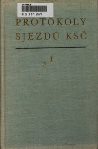 cover of the book Protokoly sjezdů KSČ