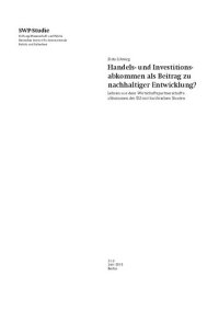 cover of the book Handels- und Investitions-abkommen als Beitrag zu nachhaltiger Entwicklung? Lehren aus dem Wirtschaftspartnerschaftsabkommen der EU mit karibischen Staaten