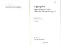 cover of the book Aggregation : aggregate production functions and related topics