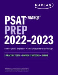 cover of the book PSAT/NMSQT Prep 2022 – 2023: 2 Practice Tests + Proven Strategies + Online