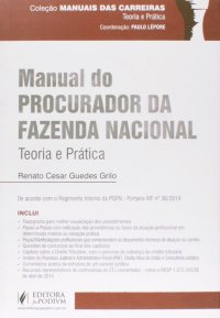 cover of the book Manual do Procurador da Fazenda Nacional - Coleção Manuais das Carreiras