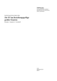 cover of the book Die EU im Beziehungsgefüge großer Staaten : Komplex – kooperativ – krisenhaft