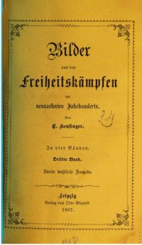 cover of the book Bilder aus den Freiheitskämpfen des Neunzehnten Jahrhunderts