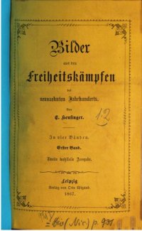 cover of the book Bilder aus den Freiheitskämpfen des Neunzehnten Jahrhunderts