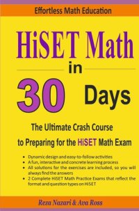 cover of the book Hiset Math in 30 Days: The Ultimate Crash Course to Preparing for the Hiset Math Test