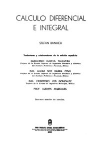 cover of the book Calculo diferencial e integral