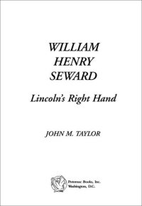 cover of the book William Henry Seward: Lincoln's Right Hand