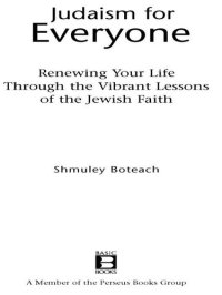 cover of the book Judaism For Everyone: Renewing Your Life Through The Vibrant Lessons Of The Jewish Faith