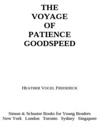 cover of the book The Voyage of Patience Goodspeed