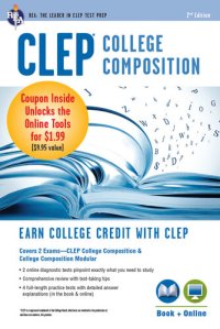 cover of the book CLEP College Composition Book + Online