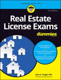 cover of the book Real Estate License Exams For Dummies with Online Practice Tests