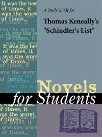 cover of the book A Study Guide for Thomas Keneally's "Schindler's List"