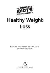 cover of the book The Complete Idiot's Concise Guide to Healthy Weight Loss