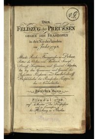 cover of the book Der Feldzug der Preussen gegen die Franzosen in den Niederlanden im Jahre 1793