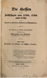 cover of the book Geschichte des Feldzugs von 1793 in Flandern