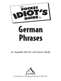 cover of the book The Pocket Idiot's Guide to German Phrases