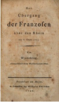 cover of the book Der Übergang der Franzosen über den Rhein am 6. Sept. 1795