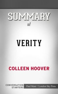 cover of the book Verity--by Colleen Hoover​​​​​​​ | Conversation Starters