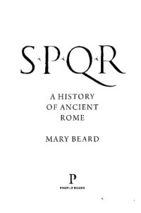 cover of the book SPQR_ a history of ancient Rome