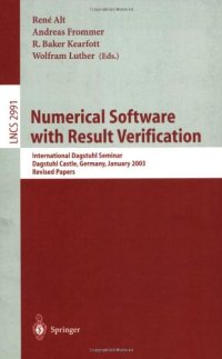 cover of the book Numerical Software with Result Verification: International Dagstuhl Seminar, Dagstuhl Castle, Germany, January 19-24, 2003. Revised Papers