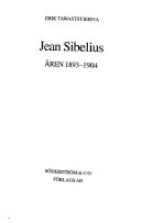 cover of the book Jean Sibelius: Åren 1893–1904