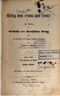 cover of the book Der Feldzug von 1806