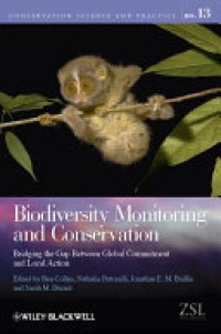 cover of the book Biodiversity Monitoring and Conservation: Bridging the Gap Between Global Commitment and Local Action