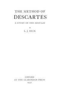 cover of the book The Method of Descartes: A Study of the Regulae