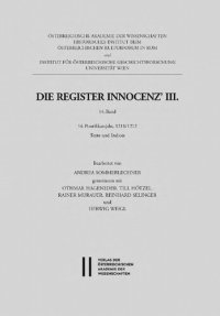 cover of the book Die Register Innocenz' III. 14. Band. 14. Pontifikatsjahr, 1211/1212. Texte und Indices