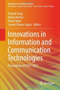 cover of the book Innovations in Information and Communication Technologies: Proceedings of ICIICT 2022 (Algorithms for Intelligent Systems)