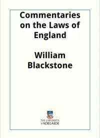 cover of the book Commentaries on the Laws of England